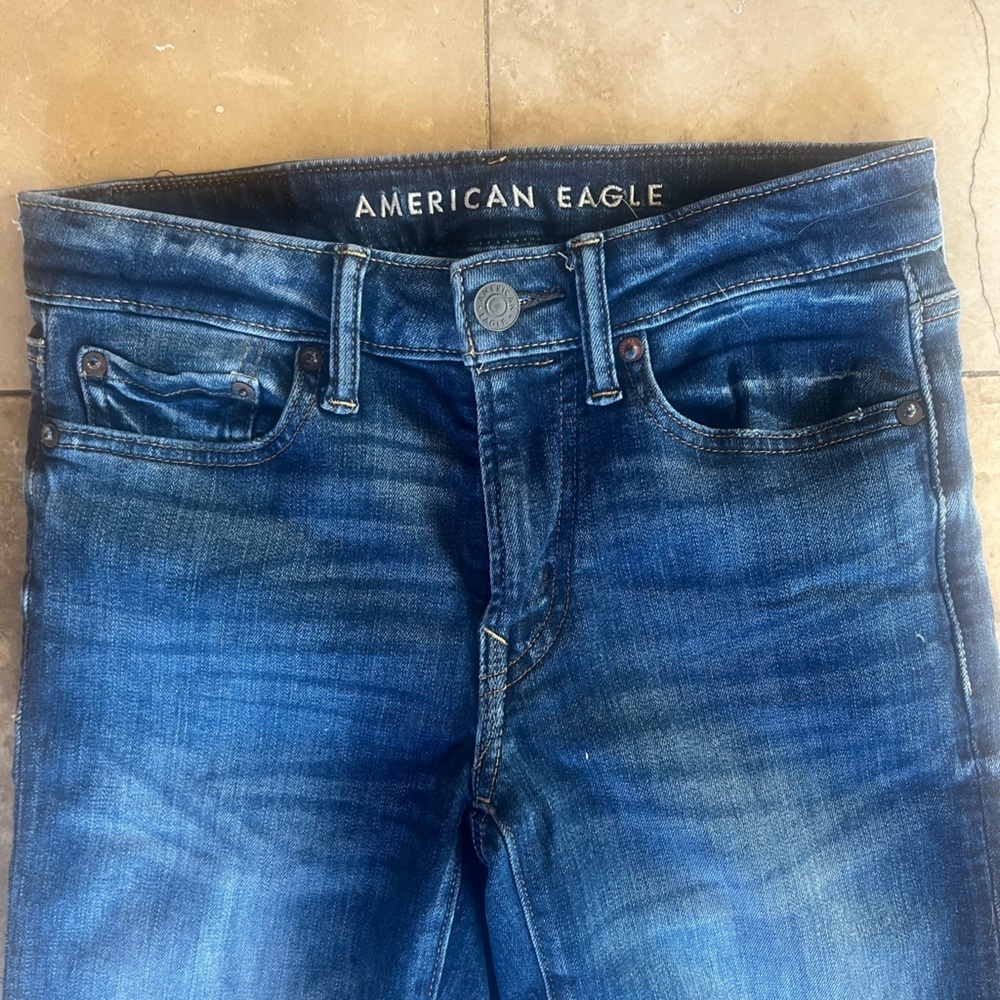 American Eagle, cozy air, flex ladies, jeans, straight size 26 excellent cond - Picture 5 of 15